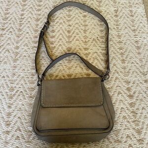 Rebecca Minkoff taupe suede leather bag Handle and Crossbody